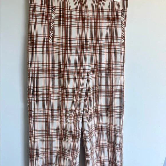 Veronica Beard Dova Plaid Wide Leg Pants - Picture 2 of 6